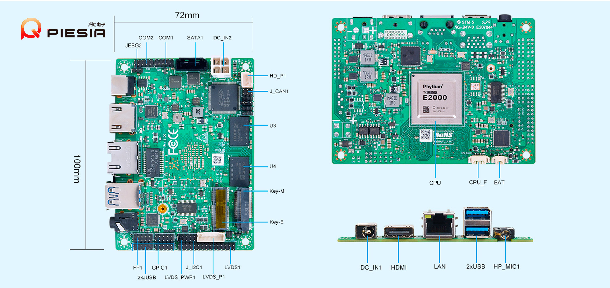 派勤電子FTEQ20A | 小尺寸國產(chǎn)芯主板,賦能多個(gè)關(guān)鍵行業(yè)! 派勤電子FTEQ20A | 小尺寸國產(chǎn)芯主板,賦能多個(gè)關(guān)鍵行業(yè)!